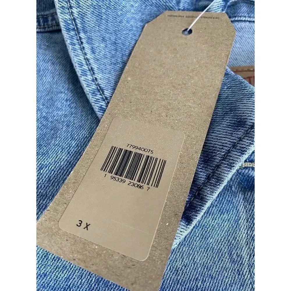 Levi's Women's Plus Size Sz 3X Original Trucker‎ Jacket Denim Medium Wash New